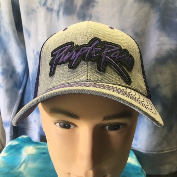 Prince Purple Rain Trucker Snapback Hat 